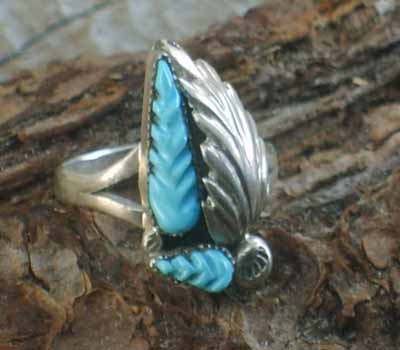 Native American Zuni Ring- sz 7.25